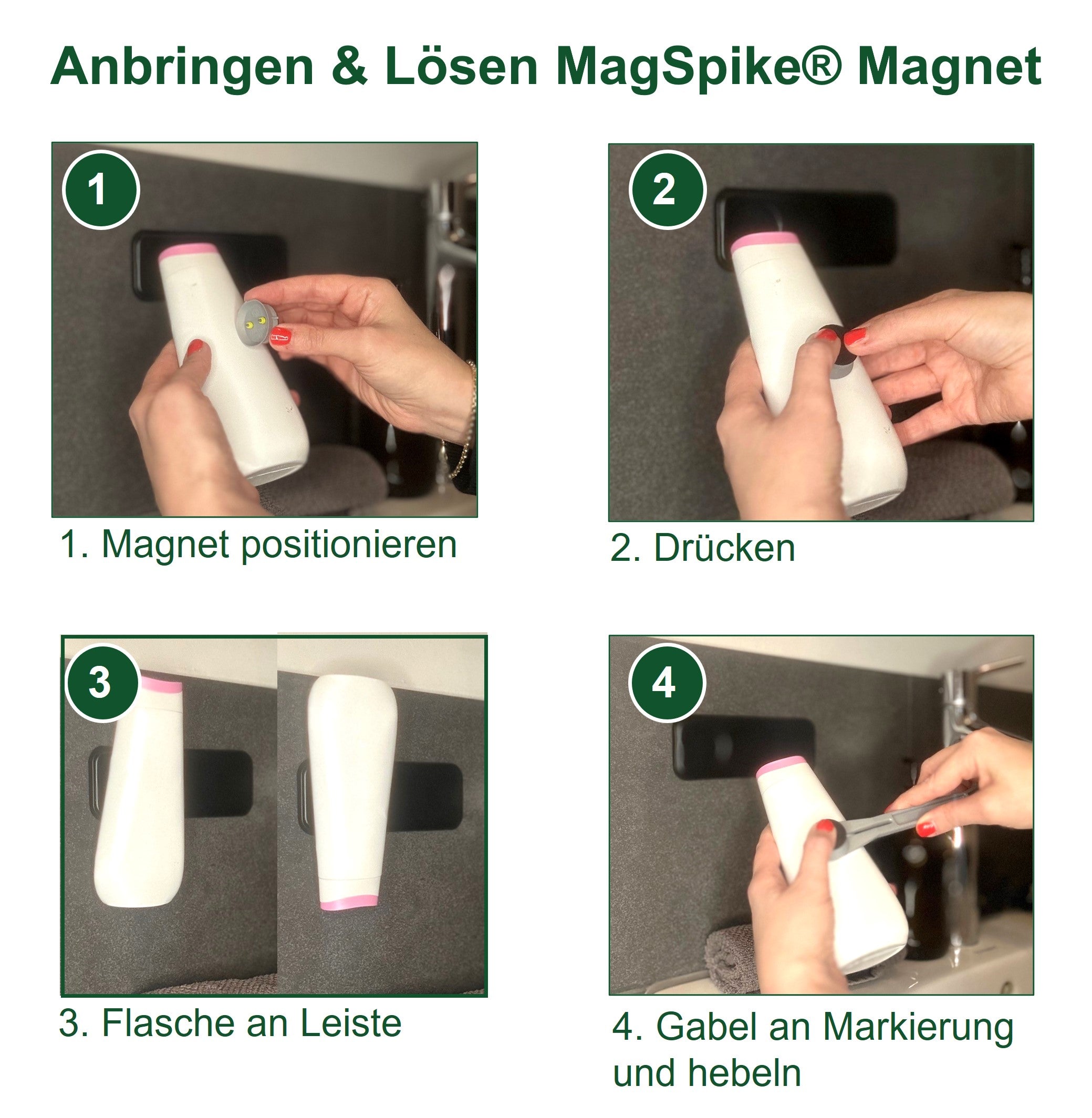 Nano-Gel-Leiste & MagSpike® Set weiß