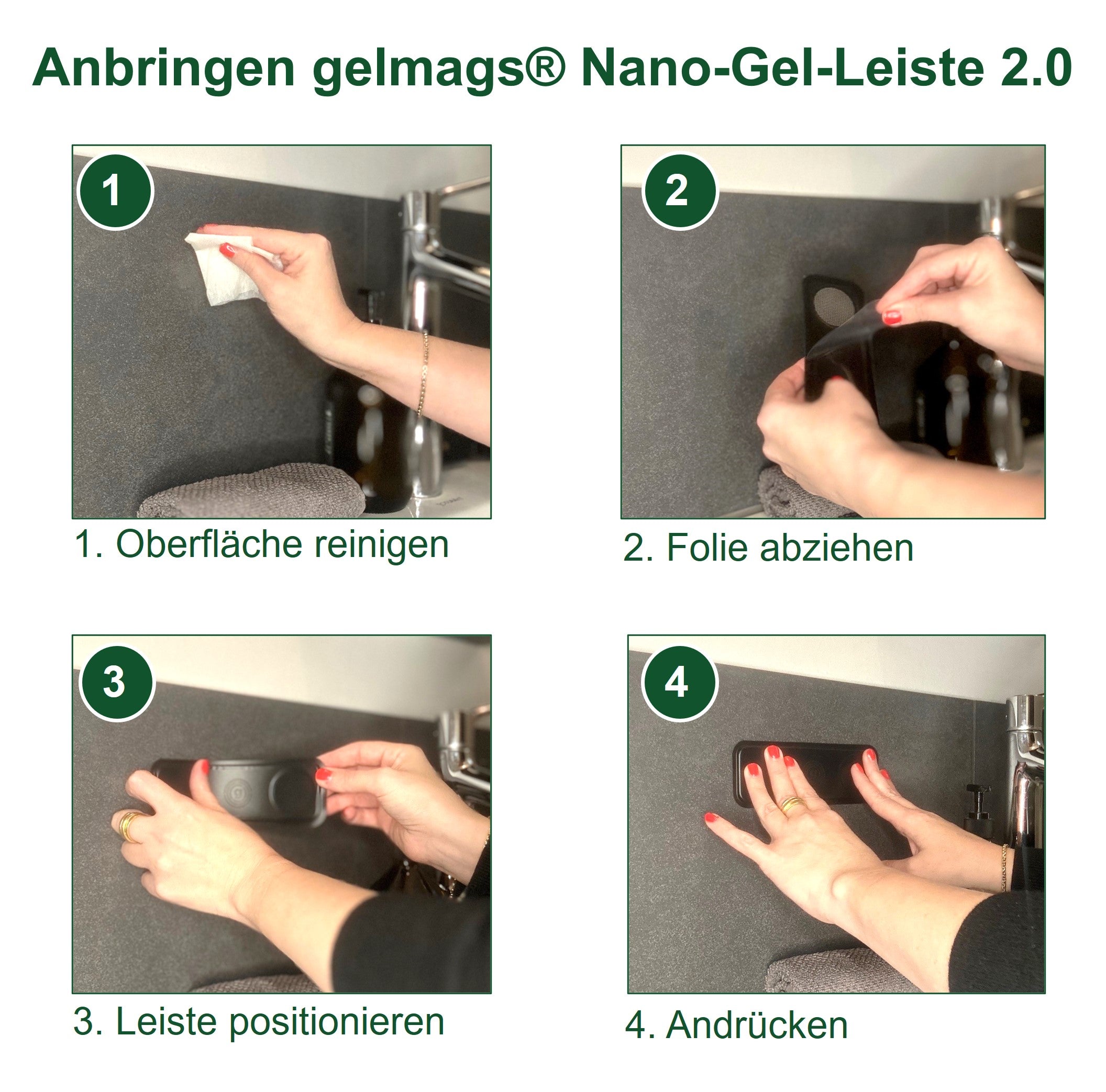 Nano-Gel-Leiste & MagSpike® Set weiß