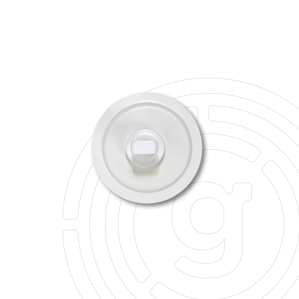 Épingles magnétiques blanches « CLASSIQUE » avec coussinets blancs