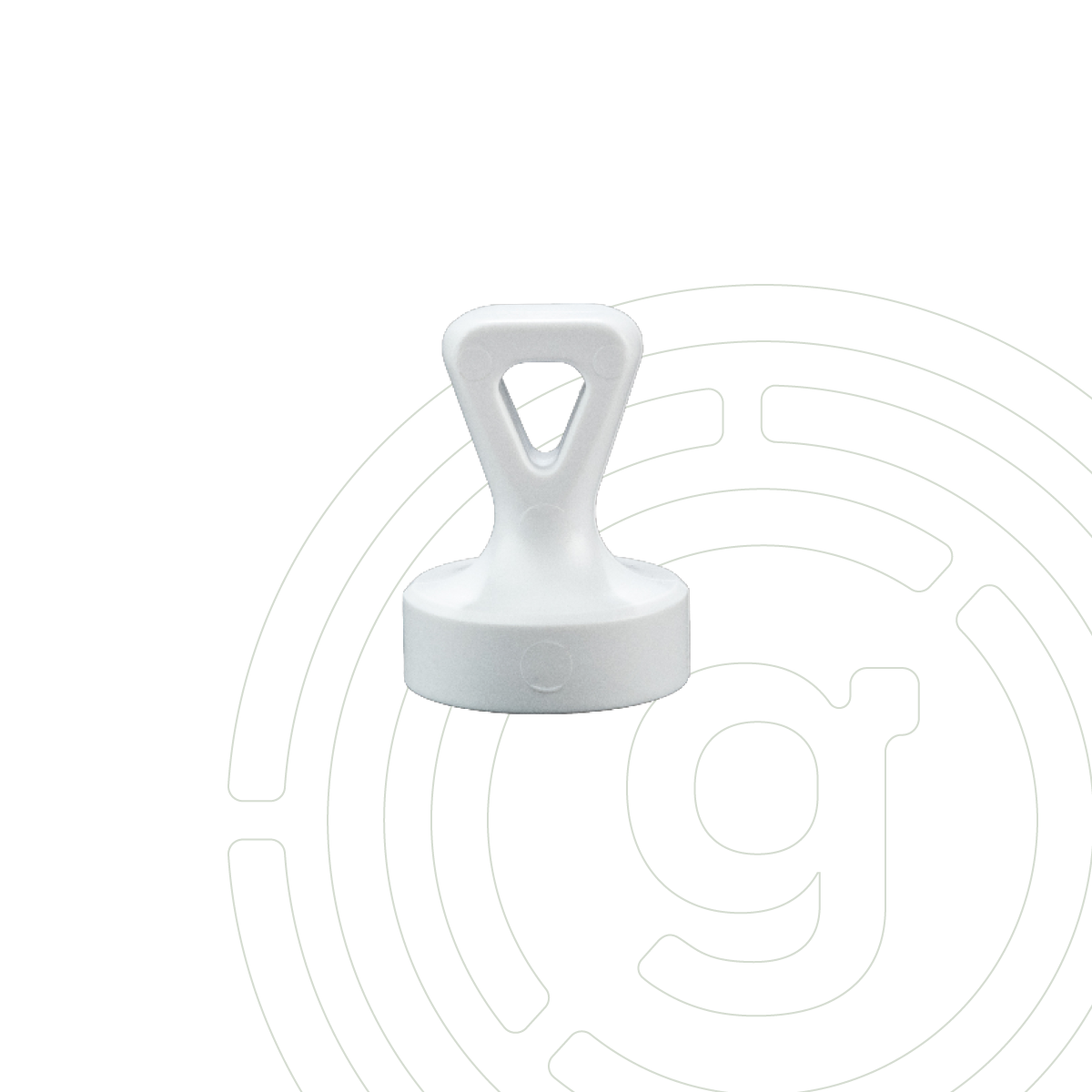 Épingles magnétiques blanches « CLASSIQUE » avec coussinets blancs