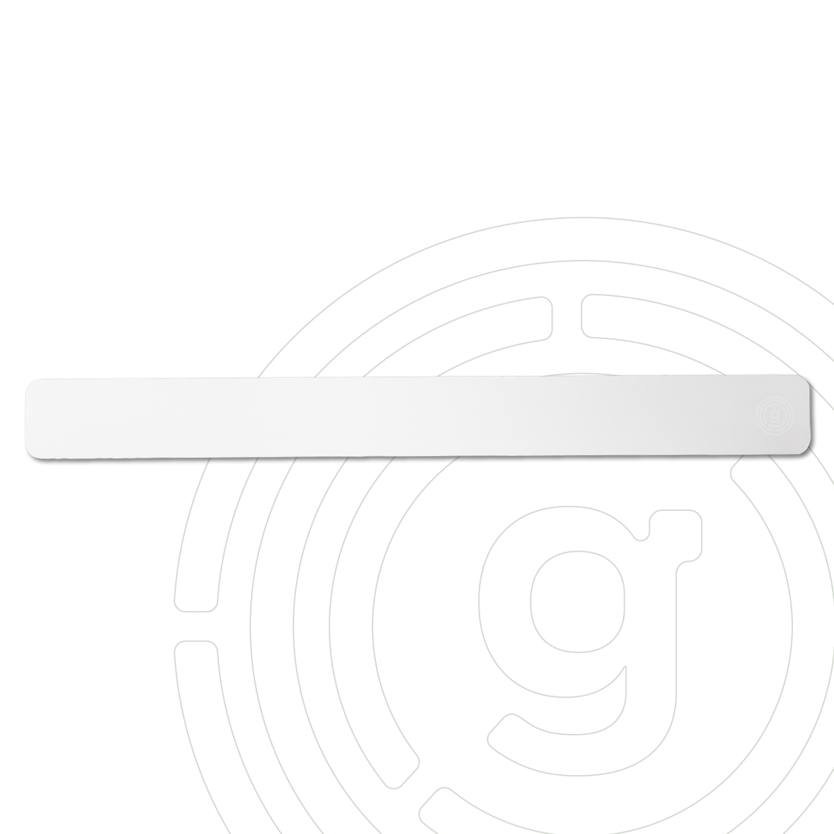 Bande métallique blanche de 50 cm (avec adhésif 3M VHB™ au dos)