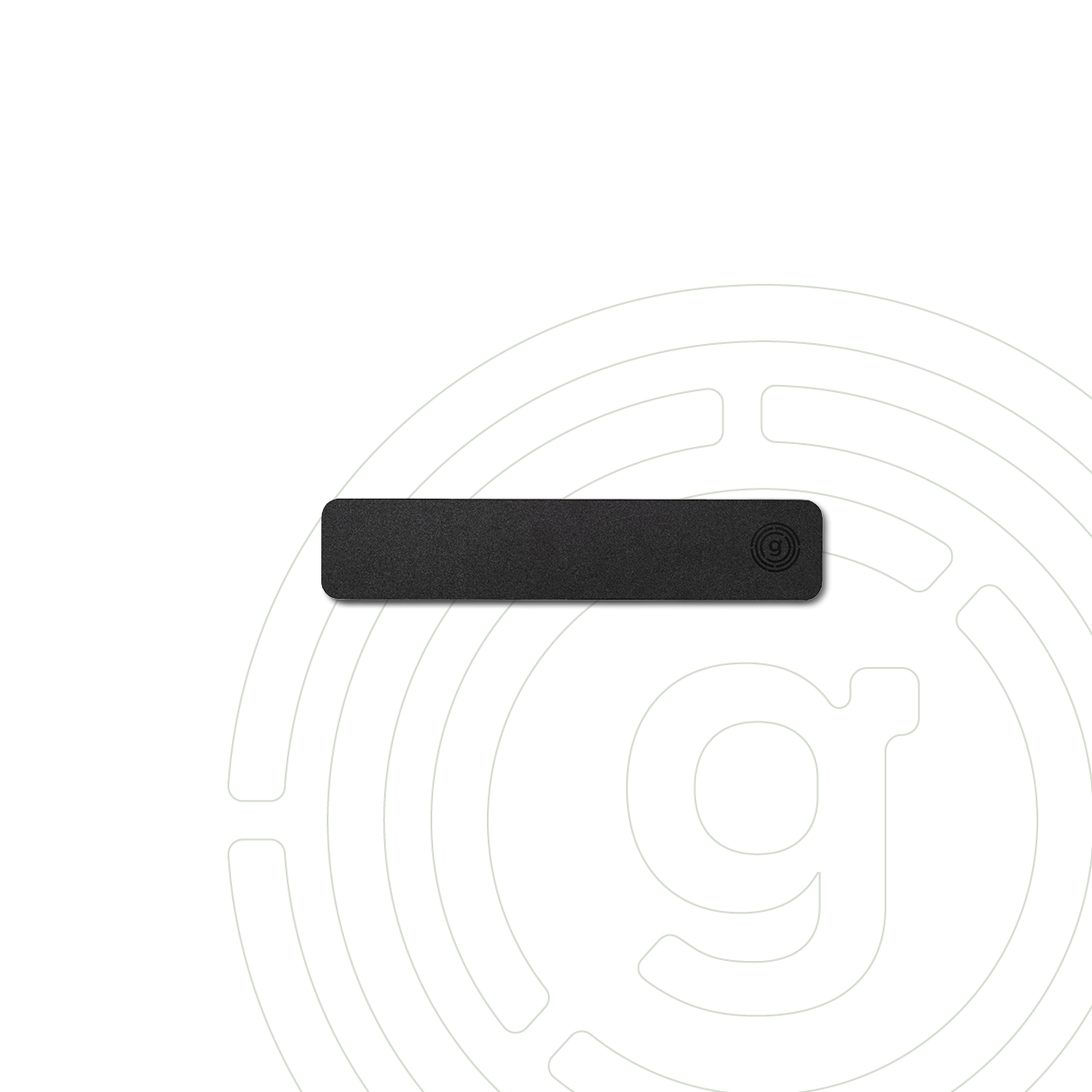 Bande métallique noire de 25 cm (avec support adhésif 3M VHB™)