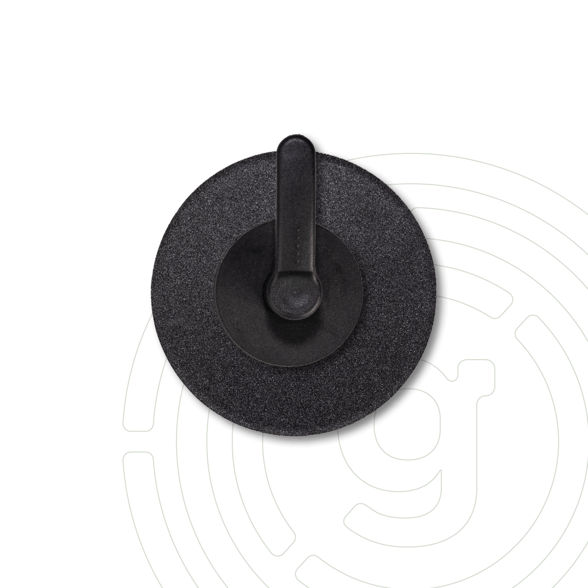 Crochet magnétique « HOOK » avec support métallique noir Ø 8,0 cm et adhésif 3M VHB™