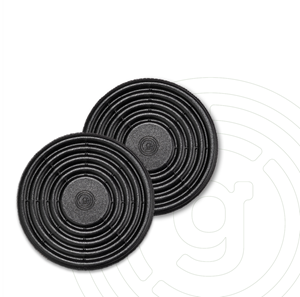 gelmags® MagUp-Pad M in schwarz, Artikelbild mit Größenangabe 10,0 cm