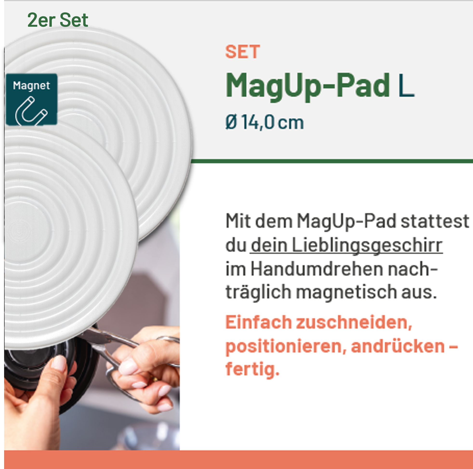MagUp-Pad L blanc