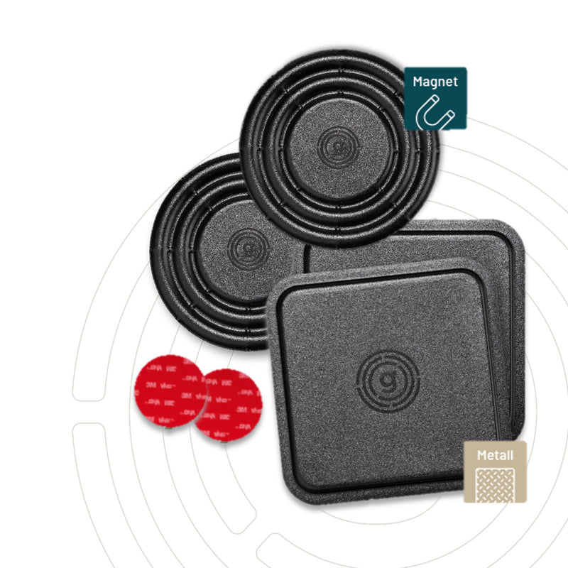 Flexigel-Untersetzer und MagUp-Pads S – Gläser auf dem Boot magnetisch sichern