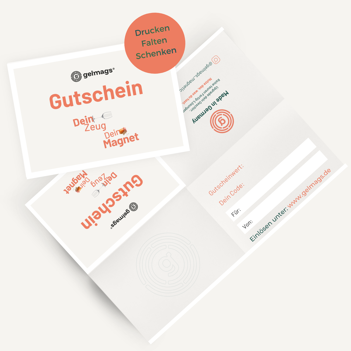 gelmags® Geschenkgutschein 25 €