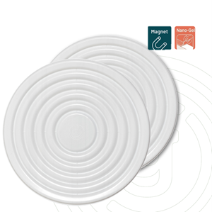 gelmags® MagUp-Pad L in weiß, Artikelbild mit Größenangabe 14,0 cm